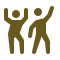 icono de personas bailando